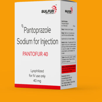 Pantofur 40, Pantoprazole injection, injectable PPI, IV pantoprazole, ulcer treatment injection, proton pump inhibitor injection, gastric ulcer IV treatment, duodenal ulcer injection, GERD injection therapy, Pantoprazole Sodium 40 mg injection, stress ulcer management, Pantofur 40 Sulfur Healthcare, IV treatment for acid reflux, fast-acting ulcer treatment, injectable acid suppressant
