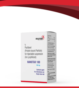 NANOTAX 100, advanced cancer treatment, Sulfur Healthcare, Paclitaxel injection, protein-bound Paclitaxel, cytotoxic agent, cancer medication, oncology treatment, chemotherapy drug, Paclitaxel for cancer, injectable cancer treatment, oncologist recommended drug, sterile single-dose vial, cancer drug formulation, human albumin in cancer treatment, precision cancer therapy, cancer drug storage guidelines, cytotoxic drug precautions, Paclitaxel protein-bound technology, best cancer treatment options