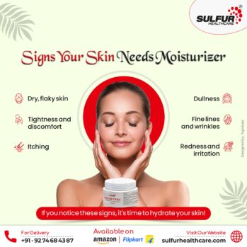 daily moisturizer for dry skin, chemical-free face cream, best moisturizer for sensitive skin, deep hydration cream India, Sulfur Health Care moisturizer, skincare for dry and flaky skin, non-comedogenic face moisturizer, safe moisturizer for all skin types, moisturizing cream for men and women, gentle skincare for irritated skin